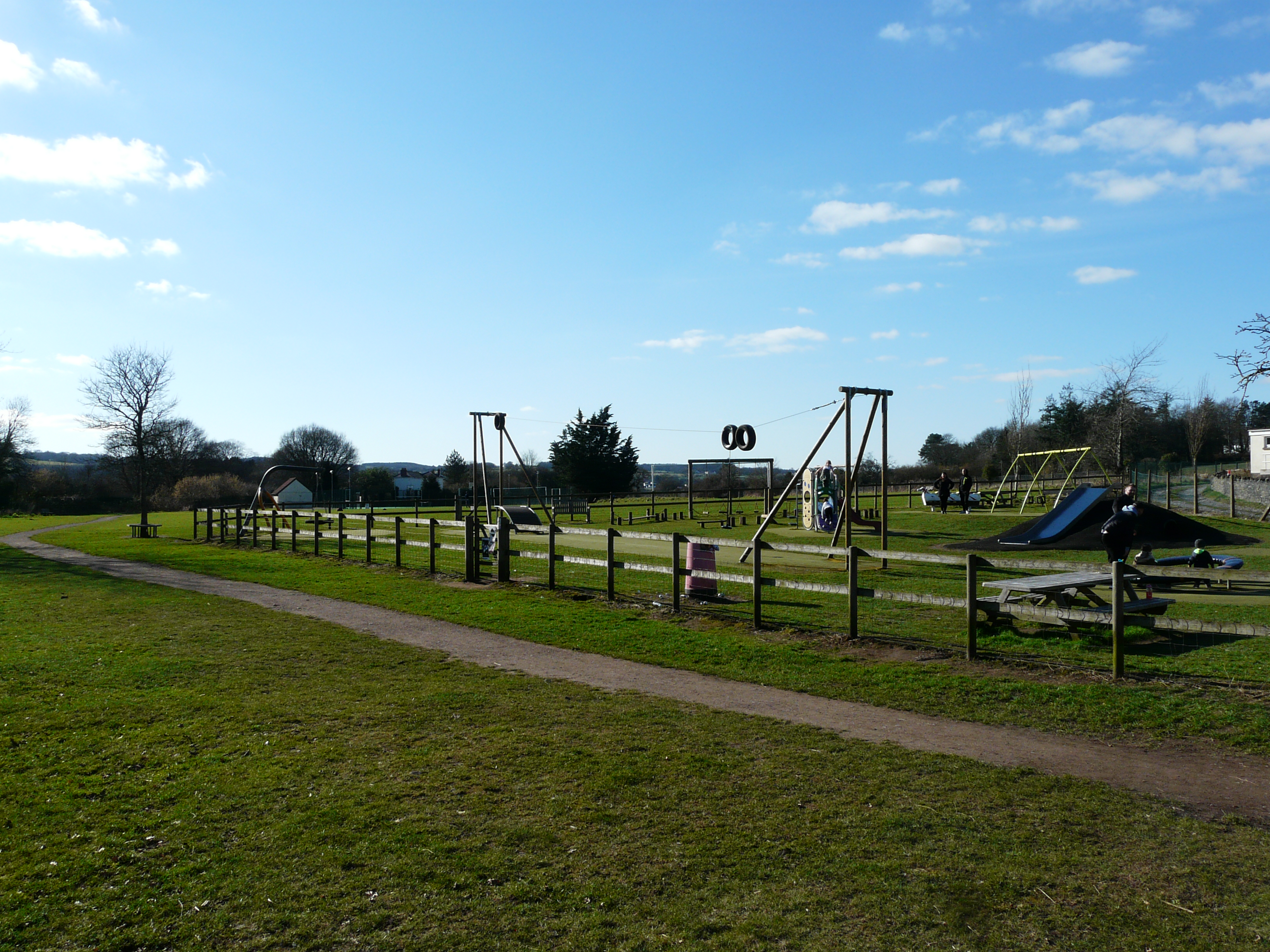 Playing field and playground